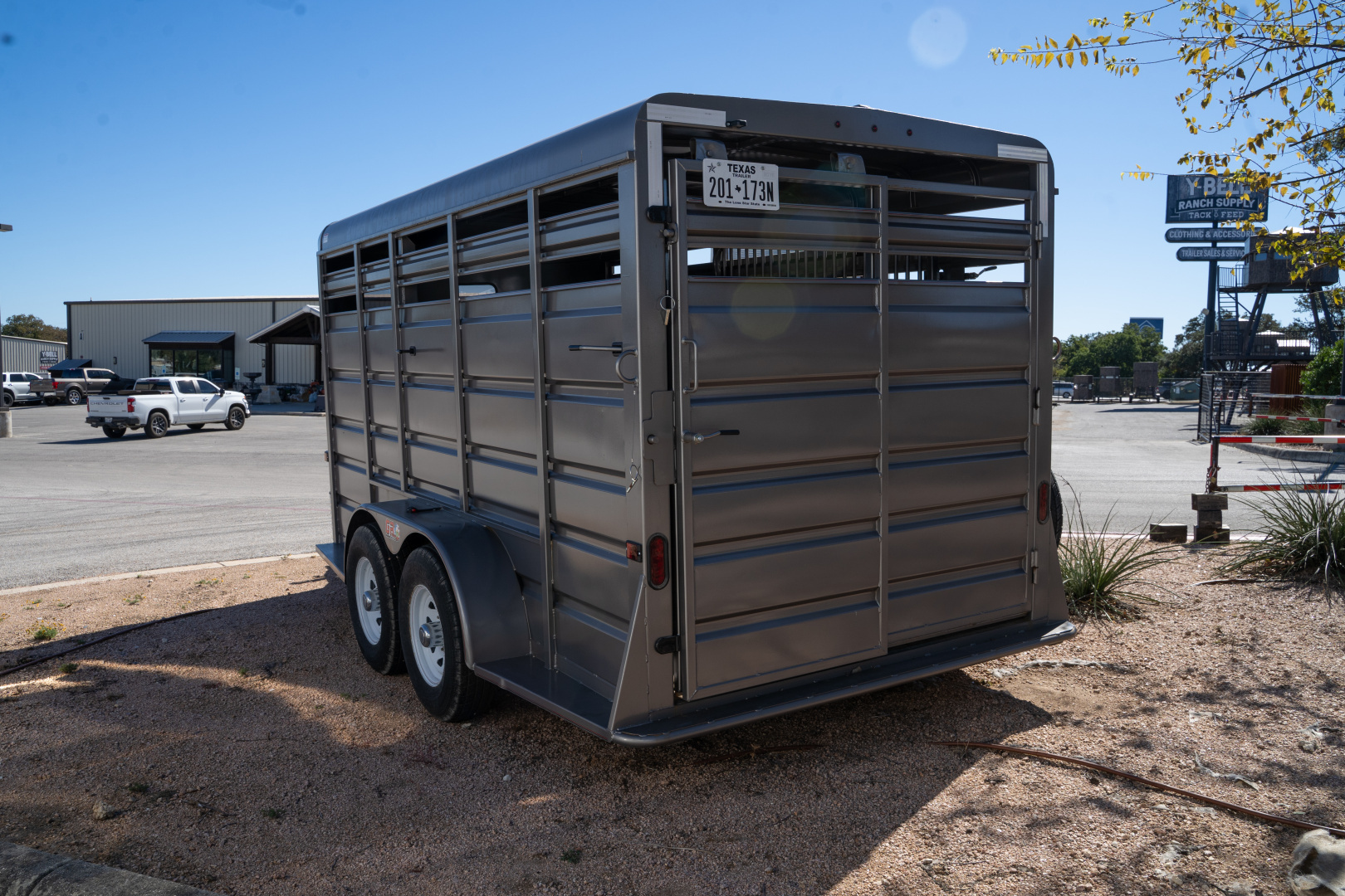 New 2023 GR STOCK TRAILER WITH CENTER GATE, 23'