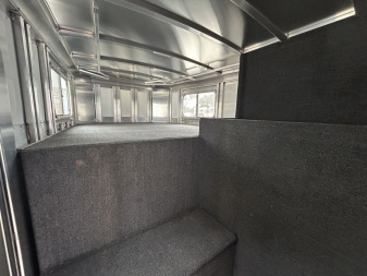 Used 2022 Elite Trailers 4 Horse Trainer with Side Tack '22 Horse Trailer