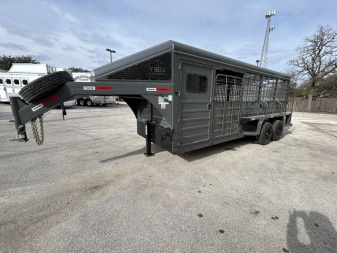 New 2025 Swift Built Trailers 20' with Tack '25 Stock / Stock Combo Trailer