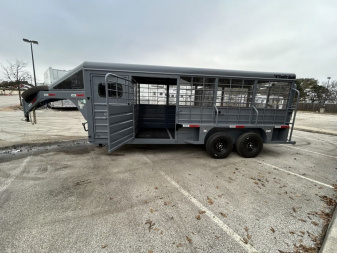 New 2025 Swift Built Trailers 20' with Tack '25 Stock / Stock Combo Trailer