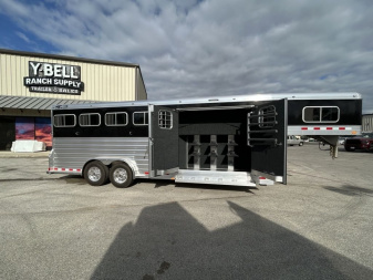 New 2025 4-Star Trailers 4 Horse Gooseneck Deluxe Slant Load '25 Horse Trailer
