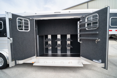 New 2025 4-Star Trailers 4 Horse 7'6" Gooseneck Slant Load '25 Horse Trailer