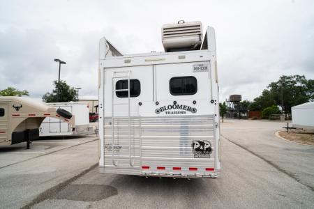 Used 2021 Bloomer 3 Horse Gooseneck Outlaw Living Quarters '21 Horse Trailer