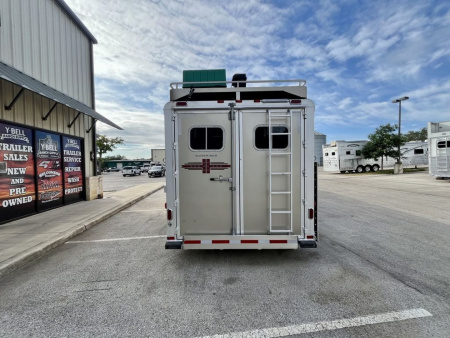 Used 2022 Platinum 3 Horse Gooseneck with Living Quarters '22 Horse Trailer
