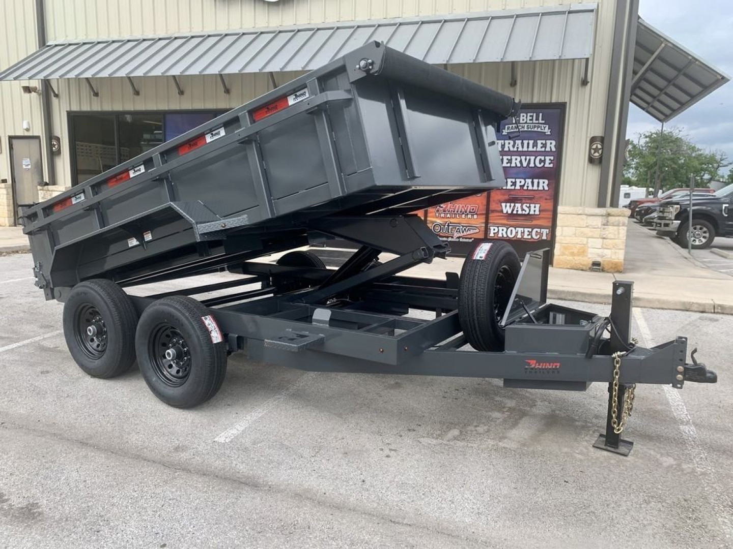 New 2024 Rhino 12' X 7' X 24" - '24 Dump Trailer
