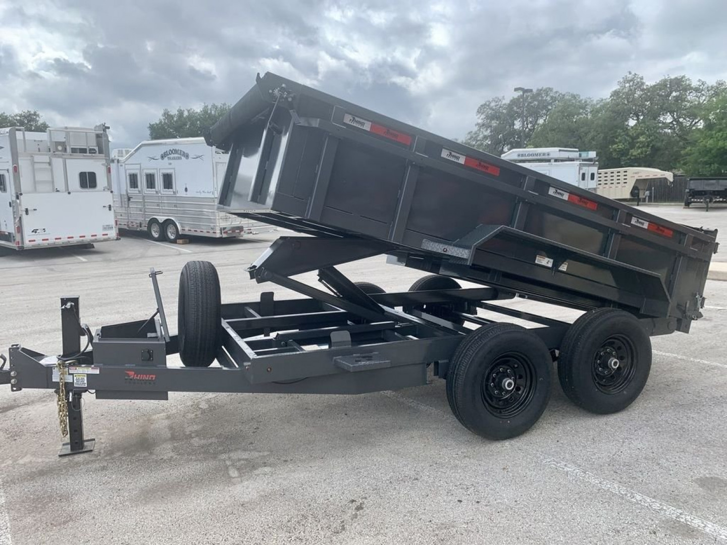 New 2024 Rhino 12' X 7' X 24" - '24 Dump Trailer