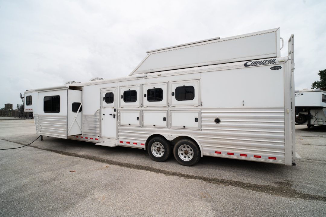 Used 2020 Cimarron Trailers 4 Horse 16'0" Norstar Gooseneck Outback Living Quarters '20 Horse Trailer