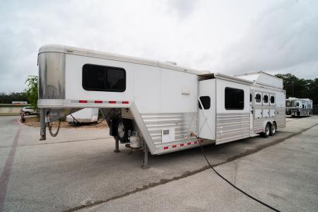 Used 2020 Cimarron Trailers 4 Horse 16'0" Norstar Gooseneck Outback Living Quarters '20 Horse Trailer