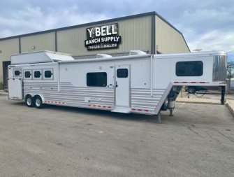 Used 2020 Cimarron Trailers 4 Horse 16'0" Norstar Gooseneck Outback Living Quarters '20 Horse Trailer