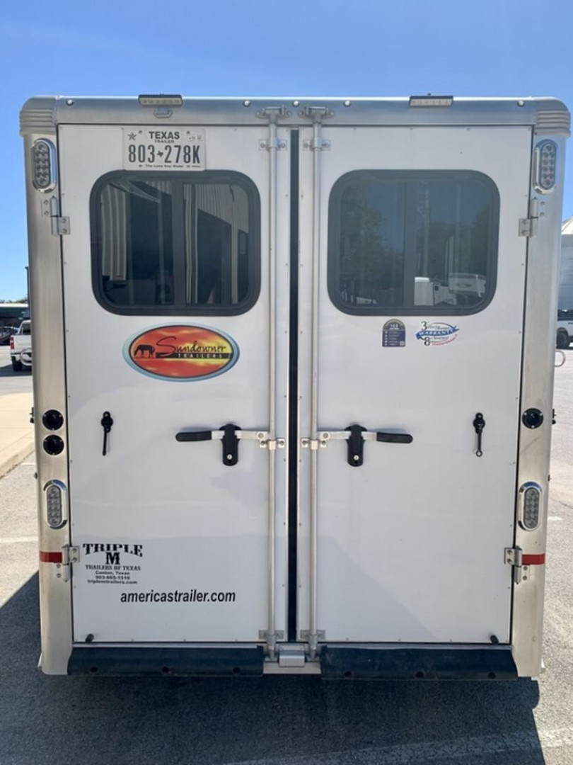 Used 2021 Sundowner Trailers 3 Horse Bumper Pull with Super Tack '21 Horse Trailer