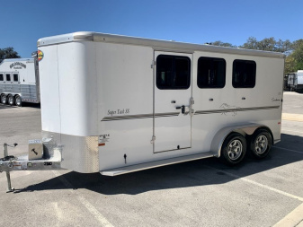 Used 2021 Sundowner Trailers 3 Horse Bumper Pull with Super Tack '21 Horse Trailer