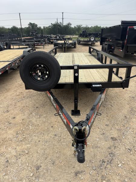 New 2026 Texas Pride Trailers EQ72016KBP Flatbed Trailer