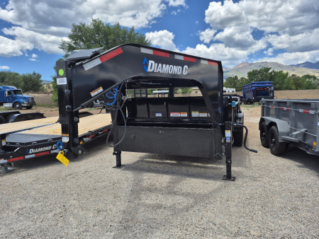 New 2025 Diamond C Gooseneck Tandem Axle Telescopic Dumper/14,900 GVWR/82"x14'