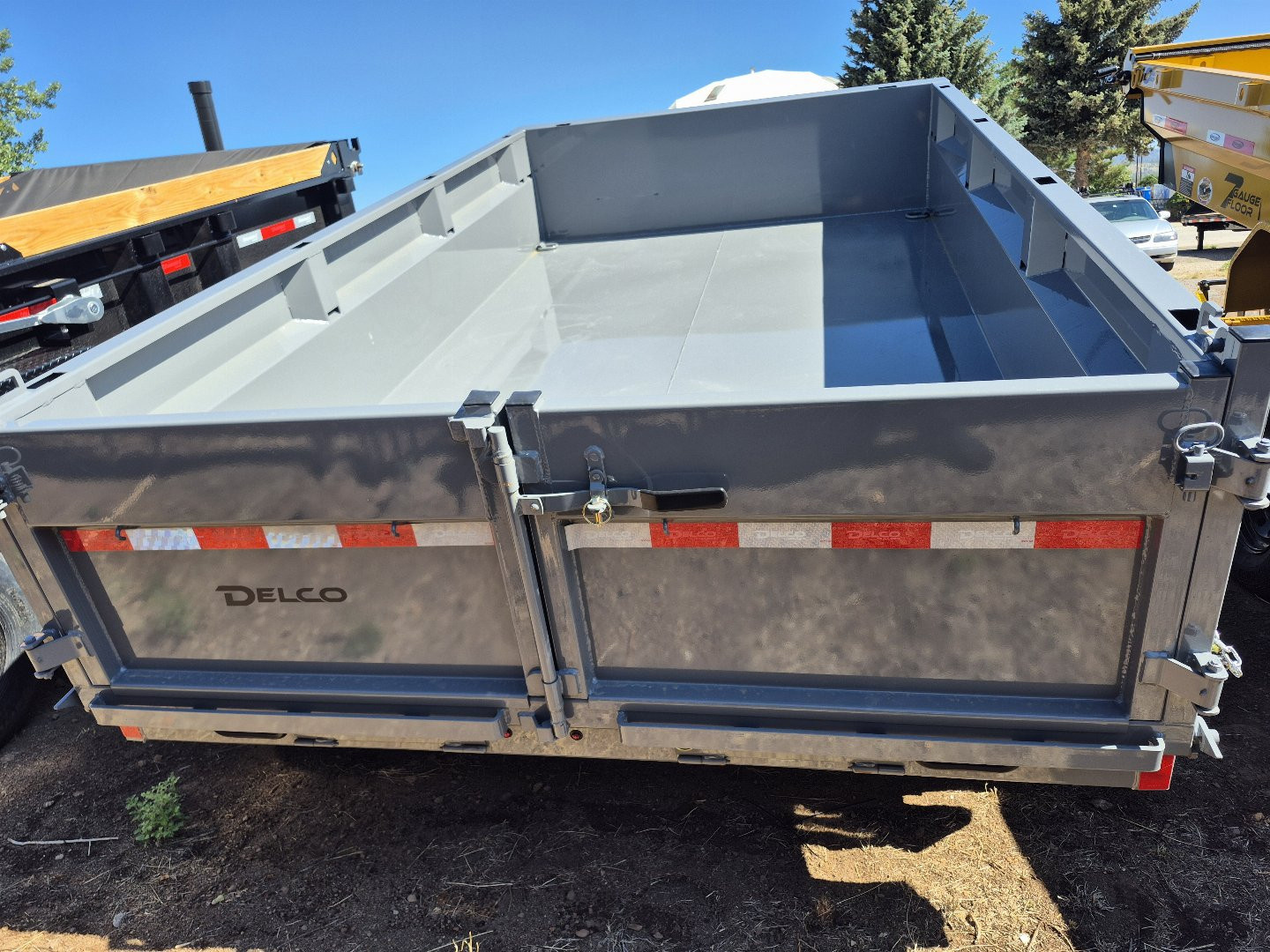 New 2025 Delco Tandem Axle Dump/ 14,000 GVWR/83"x12'