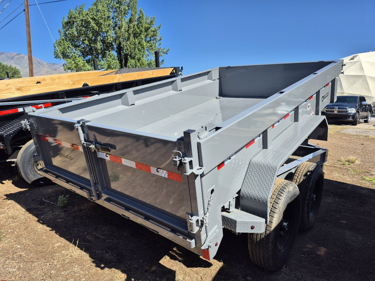 New 2025 Delco Tandem Axle Dump/ 14,000 GVWR/83"x12'