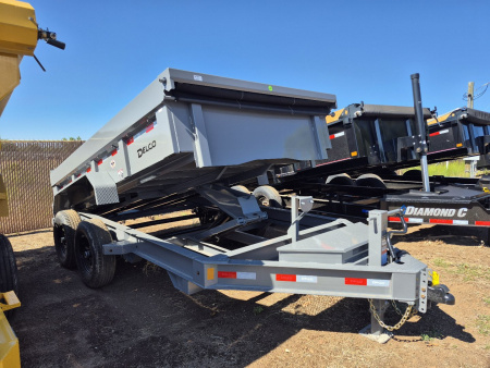 New 2025 Delco Tandem Axle Dump/ 14,000 GVWR/83"x12'