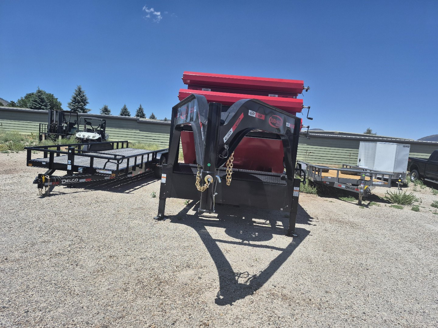 New 2025 Dura-Haul Gooseneck Tandem Axle Roll Off Trailer w/2 Bins/14,000 GVWR/7'x14'