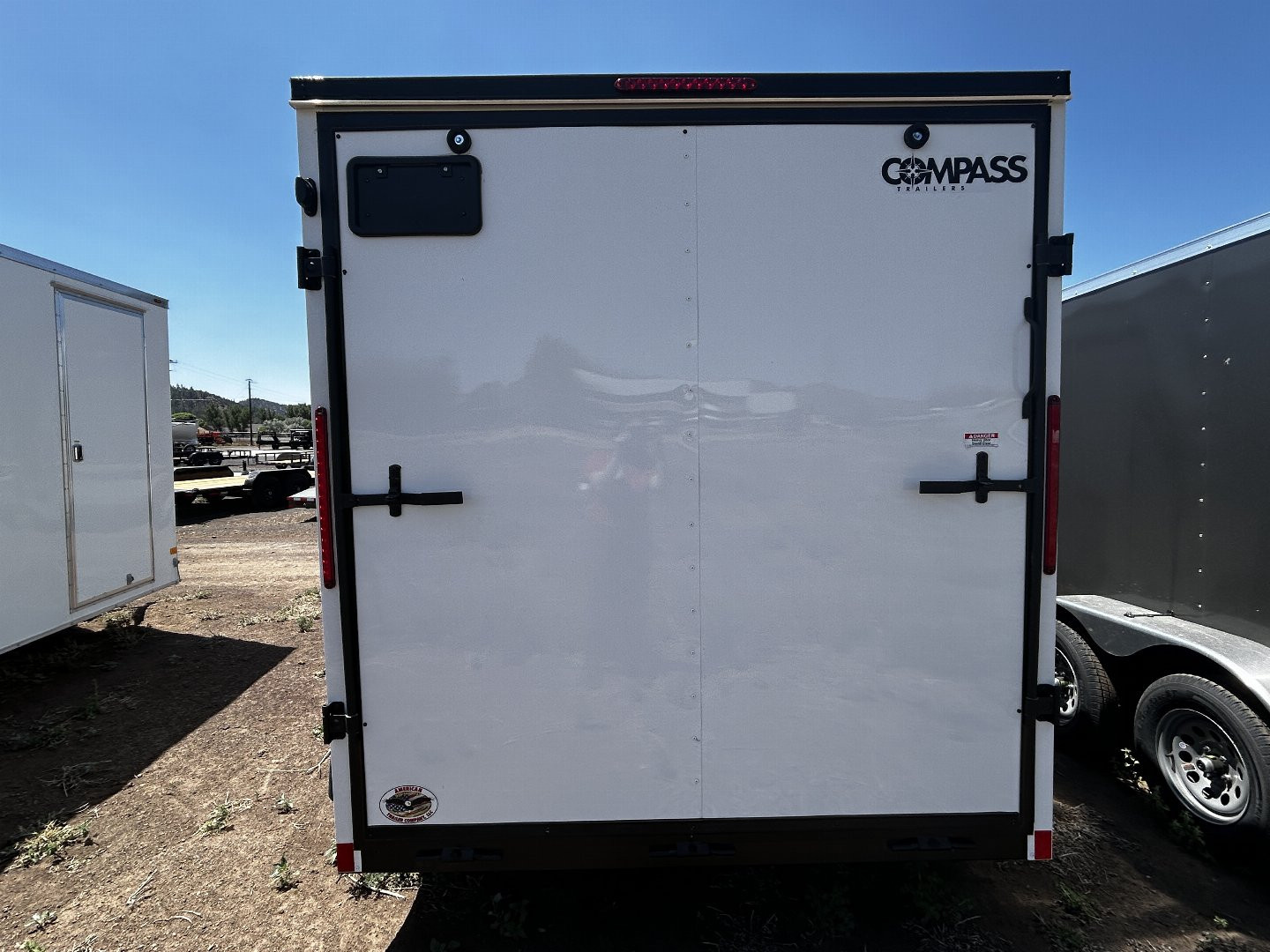 New 2025 Compass Tandem Axle Enclosed/7,000 GVWR/ 7'x12'