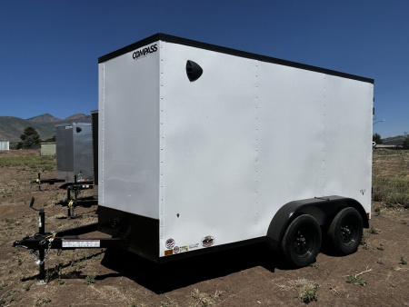 New 2025 Compass Tandem Axle Enclosed/7,000 GVWR/ 7'x12'