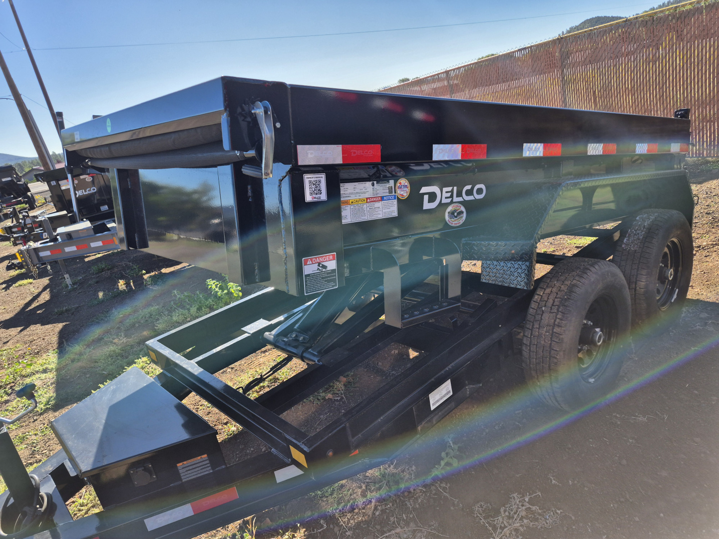 New 2025 Delco Tandem Axle Dump/12,000 GVWR/60"X10'X18"