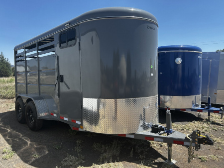 New 2025 Delco 3 Horse Trailer/12,000 GVWR/6'x16'x7'