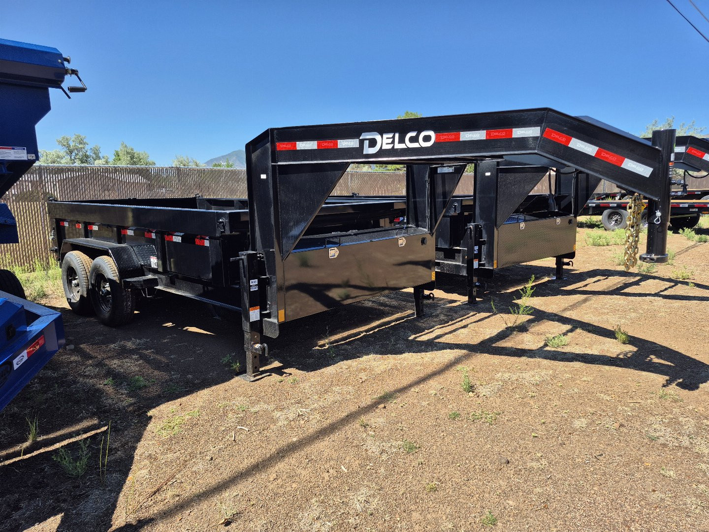 New 2025 Delco Gooseneck Tandem Axle Dumper/14,000 GVWR/83"x14'x2'