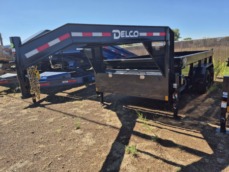 New 2025 Delco Gooseneck Tandem Axle Dumper/14,000 GVWR/83 x14'x2'