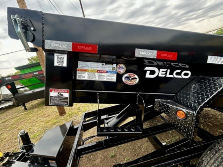 New 2025 Delco Tandem Axle Dump/7,000 GVWR/60''x10'x18''