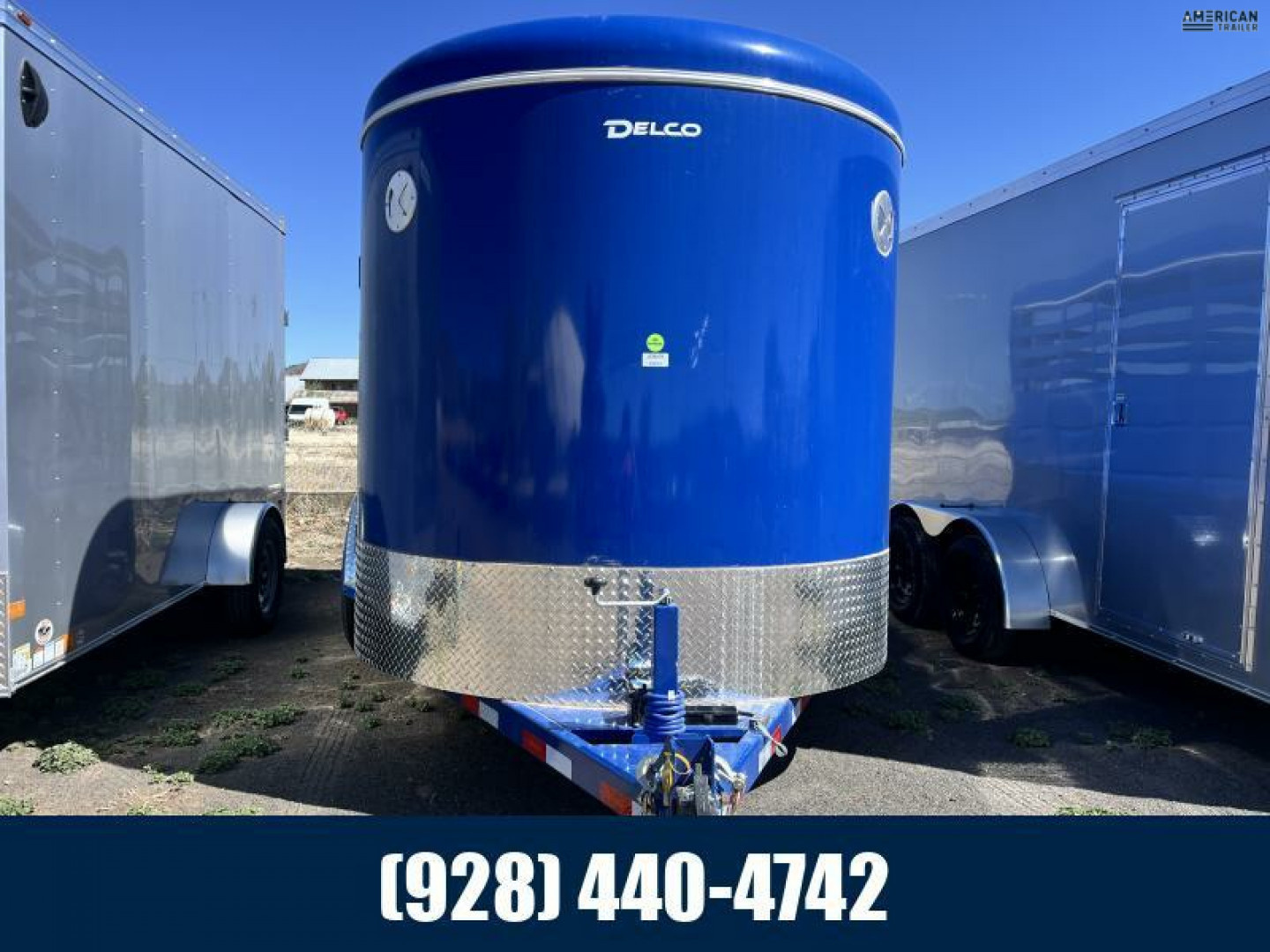 New 2025 Delco Tandem Axle Stock/12,000 GVWR/6'8"x14'