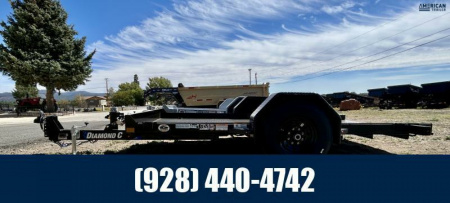 New 2025 Diamond C Single Axle Hydraulically Dampened Tilt/7,000 GVWR/77 x12'