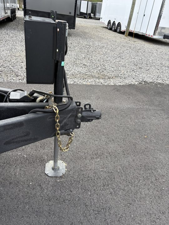 Used 2026 Haulmark 34 EDGE Bathroom Race Trailer, Dual A/C, Airline Track, Winch, 18K GVWR, 54" ALX Slide Out Step, Awning, Air Prep, Landing Light PKG, Hyd Tongue Jack