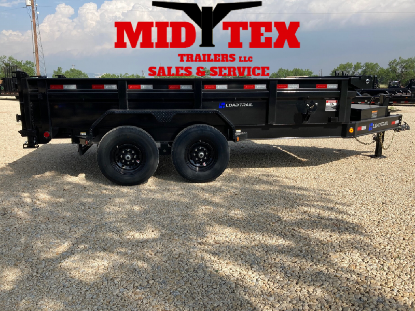 New 2024 Load Trail 14' x 83" Tandem Axle Low Pro Dump Trailer