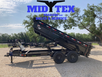 New 2024 LOAD TRAIL 83  X 14' TANDEM AXLE DUMP LOW-PRO DUMP