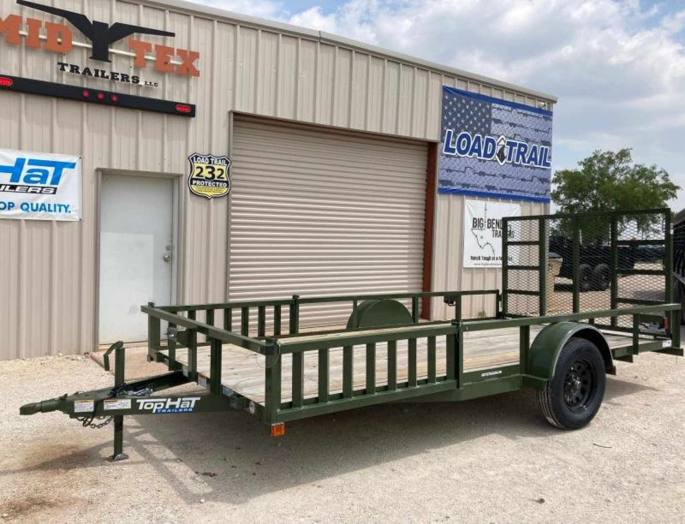 New 2024 Top Hat QH 14' x 83" Utility Trailer