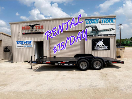 New RENTAL 2021 Top Hat Trailers ASCH HD 83x18 Rental Car Trailer
