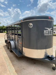 New RENTAL 2021 W-W Trailer AA6x16 Livestock Trailer