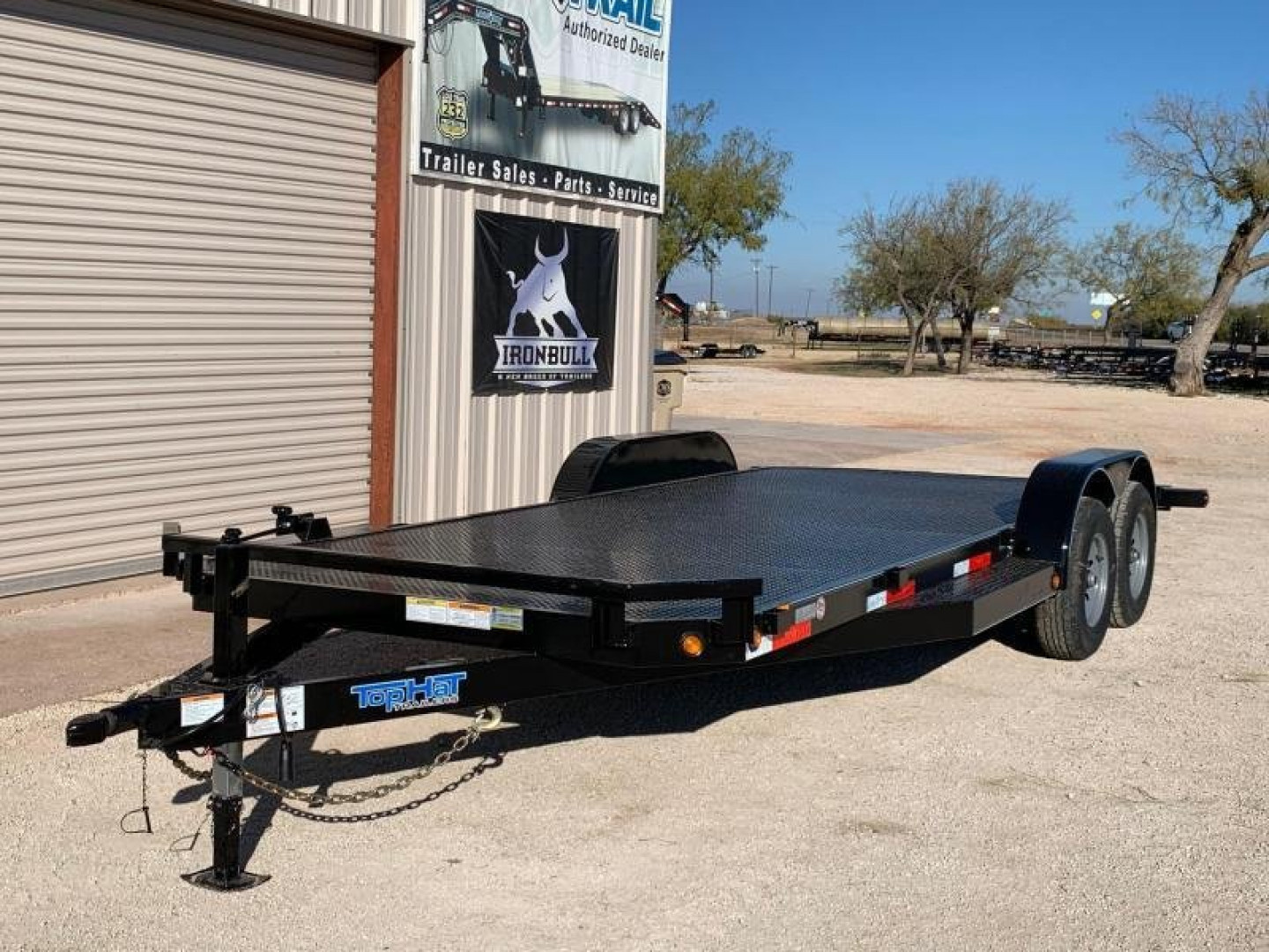 New RENTAL 2021 Top Hat Trailers ASCHHD83x18 Car / Racing Trailer