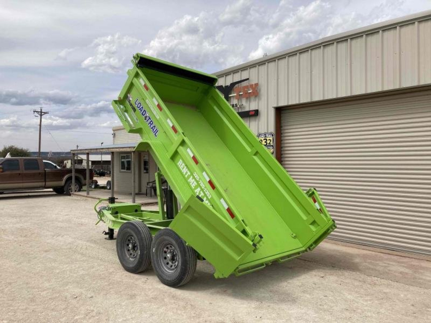 New RENTAL LOAD TRAIL 72"x12' TANDEM AXLE DUMP