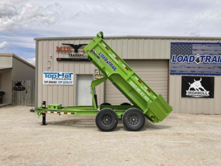 New RENTAL LOAD TRAIL 72"x12' TANDEM AXLE DUMP