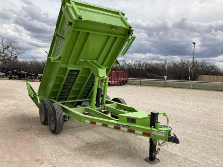 New RENTAL LOAD TRAIL 72"x12' TANDEM AXLE DUMP