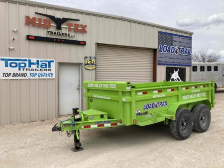 New RENTAL LOAD TRAIL 72"x12' TANDEM AXLE DUMP