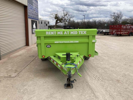 New RENTAL LOAD TRAIL 72"x12' TANDEM AXLE DUMP