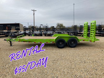 New RENTAL LOAD TRAIL 83  X 20' TANDEM AXLE EQUIPMENT