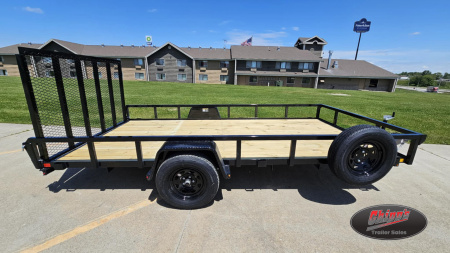 New 2025 H&H Trailers 82x14 Rail Side Utility Trailer