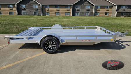 New 2025 H&H Trailers 78x14 Aluminum Low Side Utility Trailers, 3K Idler(Aluminum) Utility Trailer
