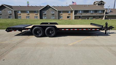 New 2025 H&H Trailers 82x18+4 Super Deluxe Ramp Industrial Equipment Trailer, 14K(Black) Equipment Trailer
