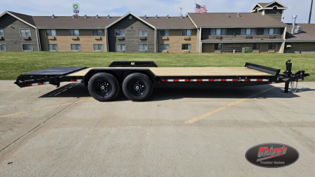 New 2025 H&H Trailers 82x18+4 Super Deluxe Ramp Industrial Equipment Trailer, 14K(Black) Equipment Trailer
