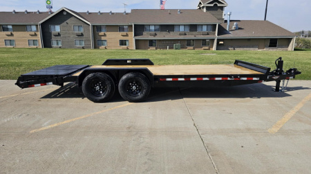New 2025 H&H Trailers 82x16+4 Super Deluxe Ramp Industrial Equipment Trailer, 14K(Black) Equipment Trailer