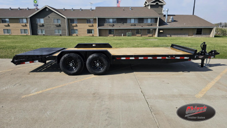 New 2025 H&H Trailers 82x16+4 Super Deluxe Ramp Industrial Equipment Trailer, 14K(Black) Equipment Trailer