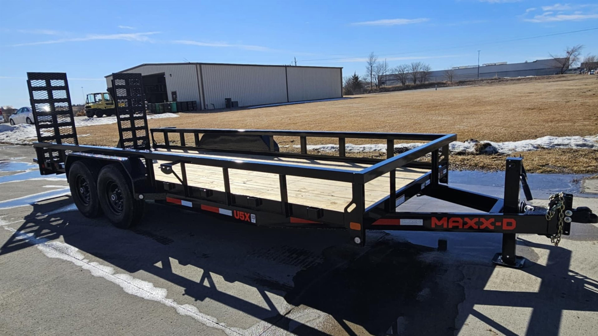 New 2025 MAXXD 20' X 83" - 14K Angle Tandem Axle U 14,000 LB GVWR Utility Trailer